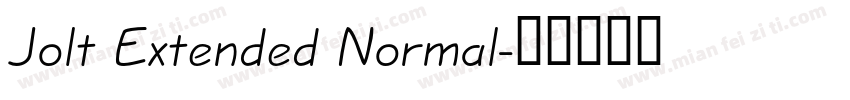 Jolt Extended Normal字体转换